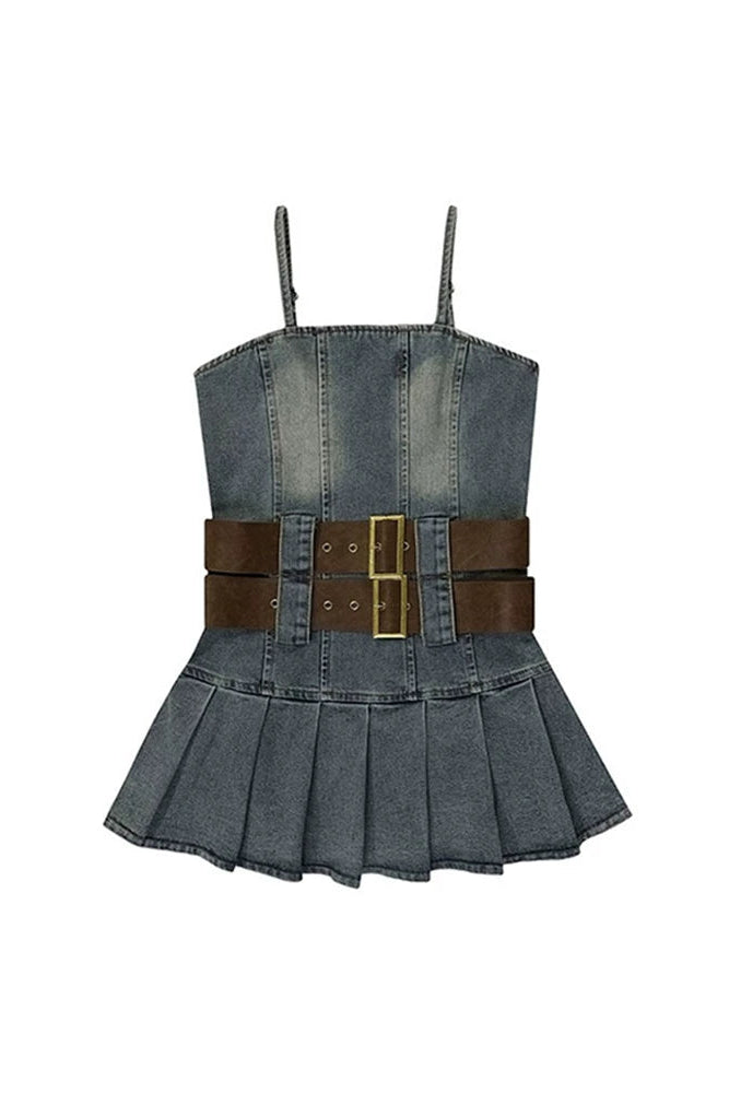 wash denim dress ZC21270