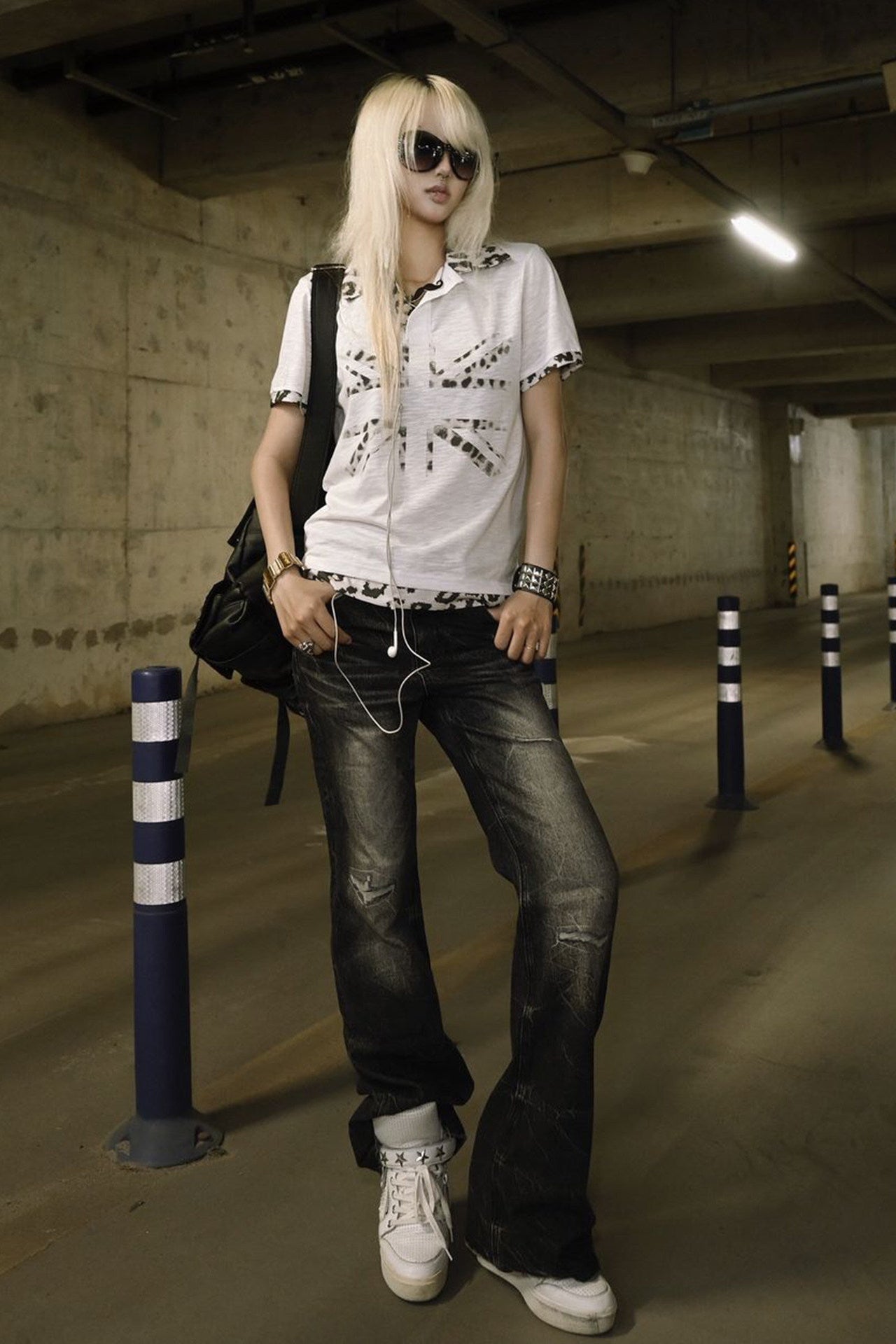 leopard union jack tee ZC21334