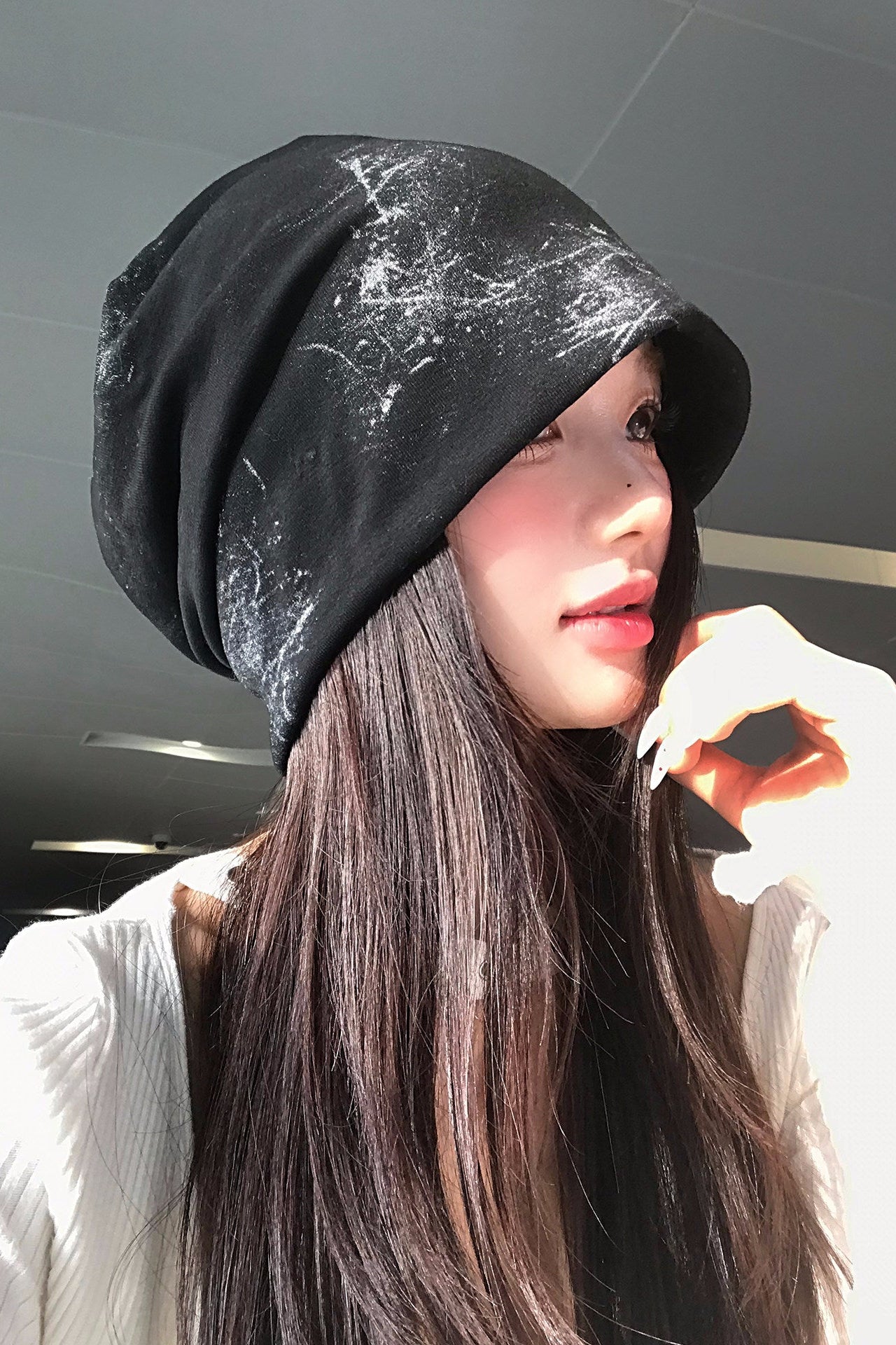 spray loose beanie ZC40136