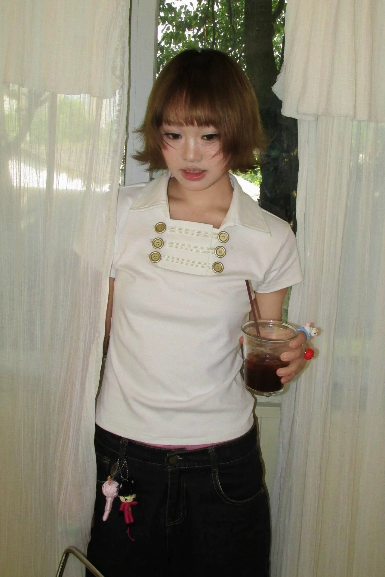 napoleon collared top ZC21375