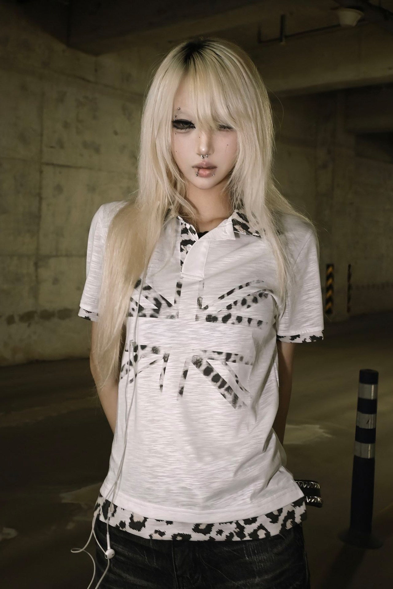 leopard union jack tee ZC21334
