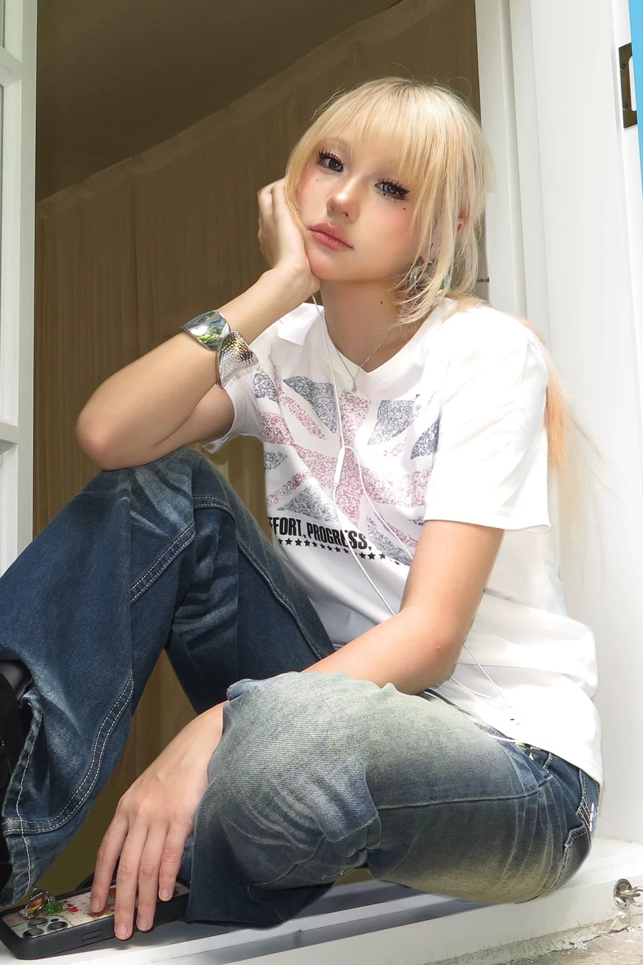 vintage union jack tee ZC21356