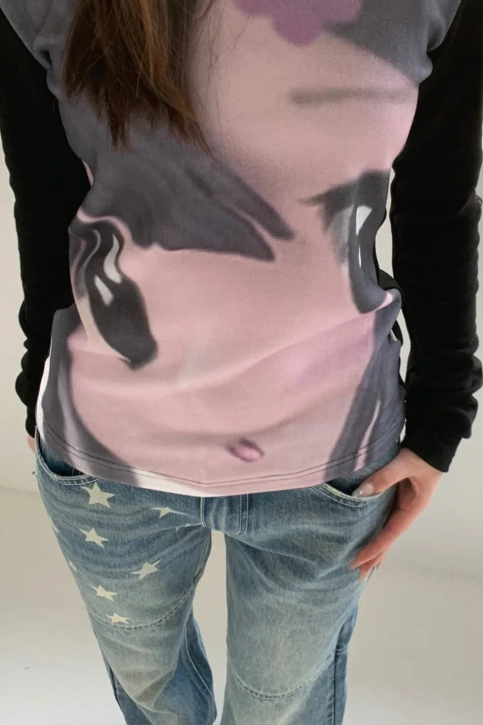 star wash straight denim ZC19445