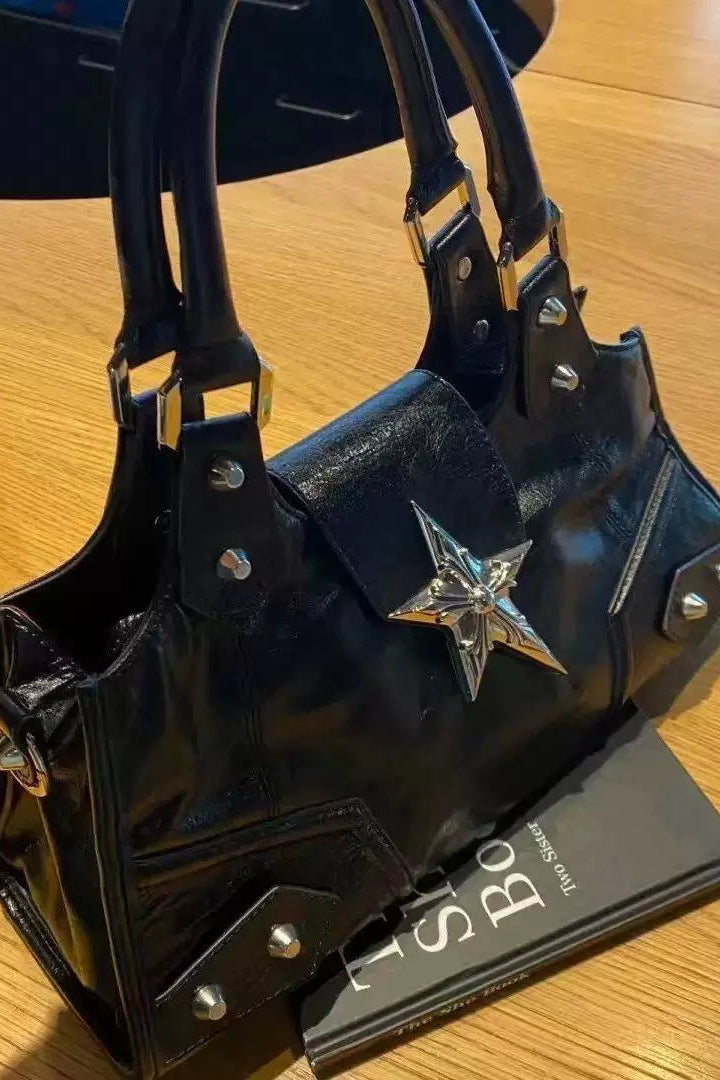 studded leather handbag ZC40147