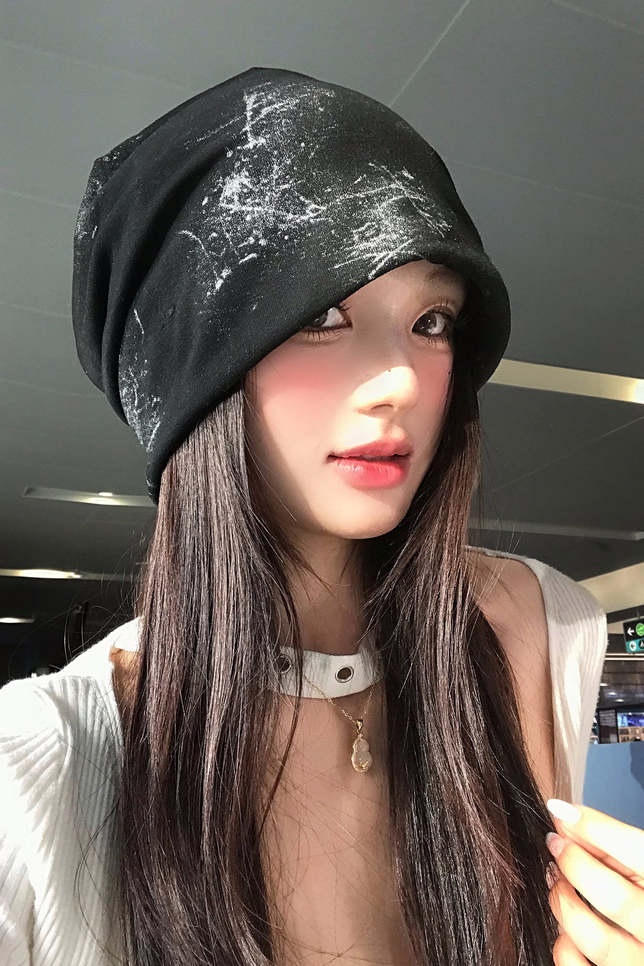 spray loose beanie ZC40136