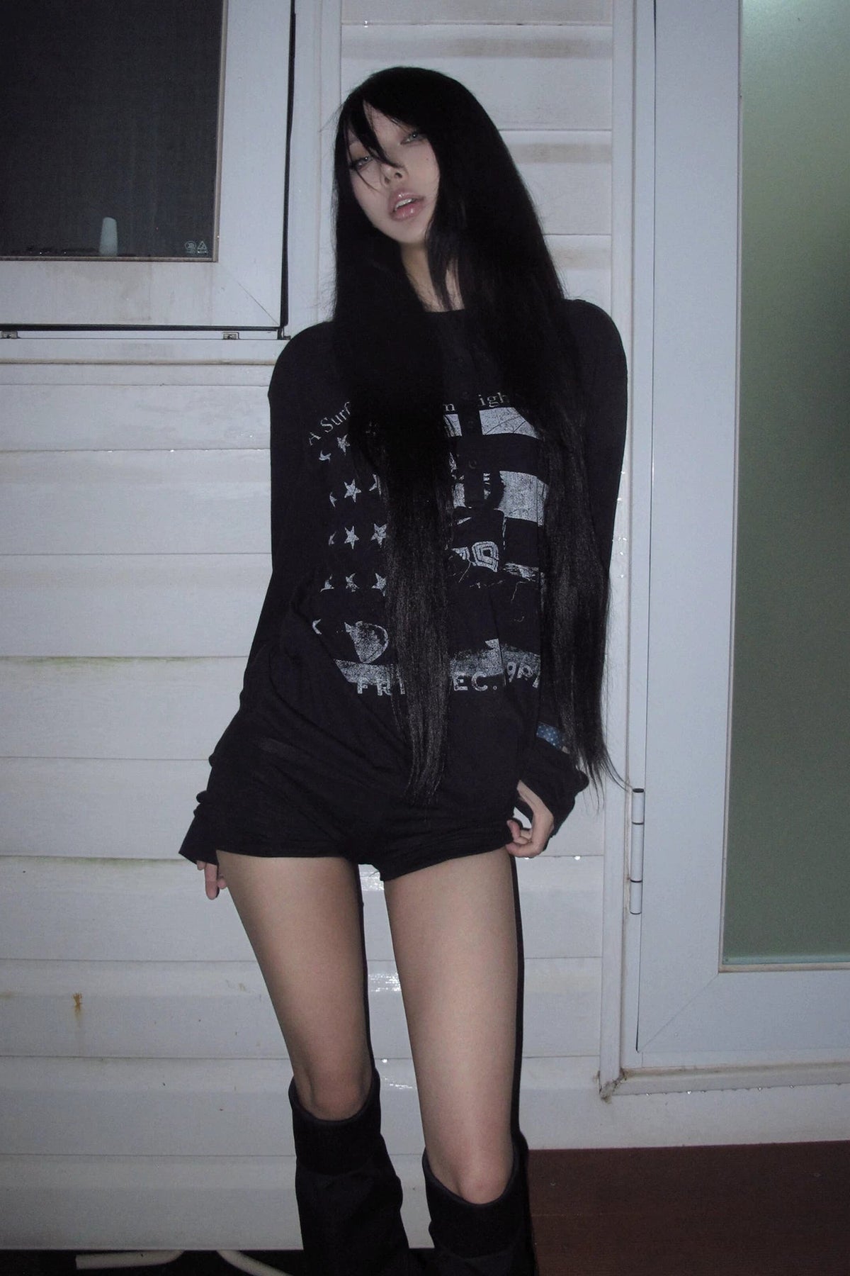 グラフィックフェイクレイヤードTシャツ ZC20008